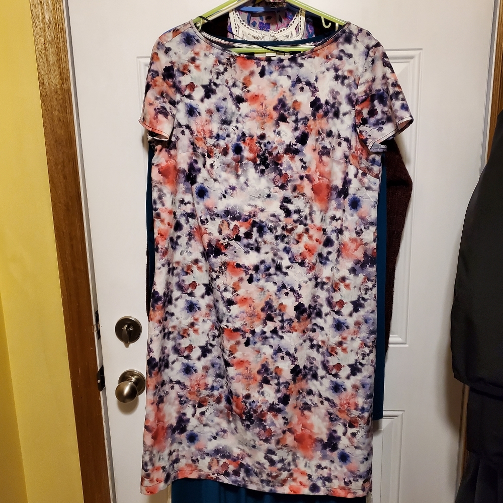 #7 -S. Oliver floral lined dress-NWOT